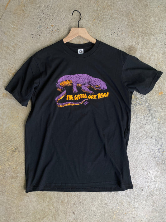 Rough Skinned Newt Shirt, Black Cotton